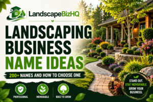 Landscaping business name ideas featuring 200+ professional, memorable, and growth-focused name options